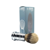 Merkur - Silvertip Badger Bright Chrome - Shaving Brush
