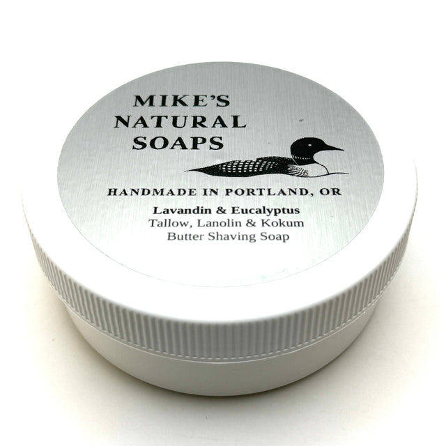 Mikes Natural Soap Lavandin & Eucalyptus Shaving Soap 5oz