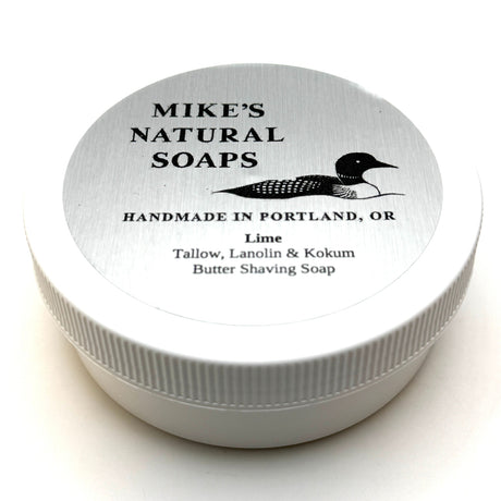 Mikes Natural Soap Lime Shaving Soap 5oz