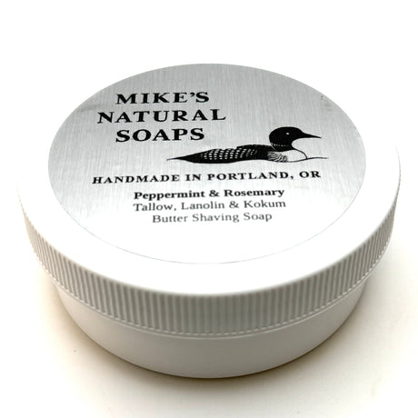 Mikes Natural Soap Peppermint & Rosemary Shaving Soap 5oz