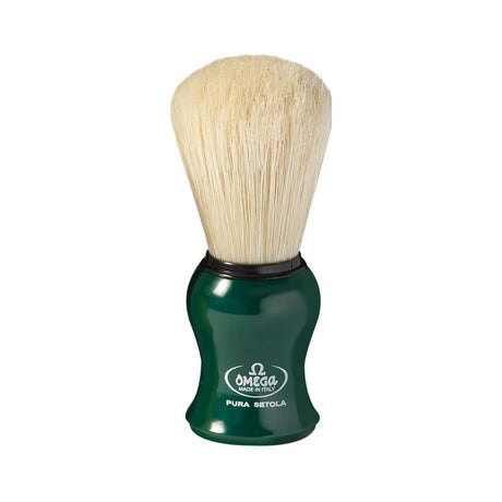 Omega - Pure Bristle Shaving Brush Green  10065G