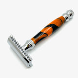 Pearl - Double Edge Safety Razor Platinum-72 Orange Open Comb