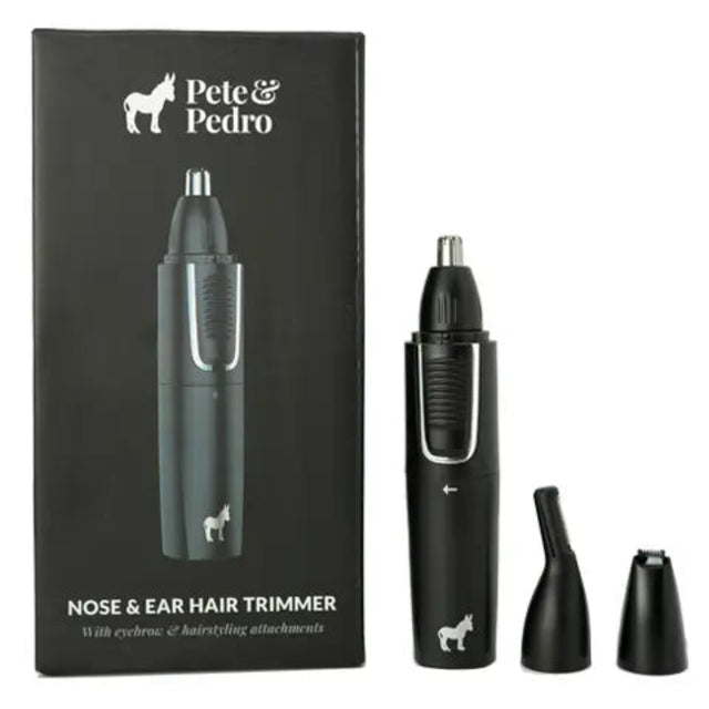Pete & Pedro Nose & Ear Hair Trimmer | 3-in-1 USB Rechargeable Grooming Tool