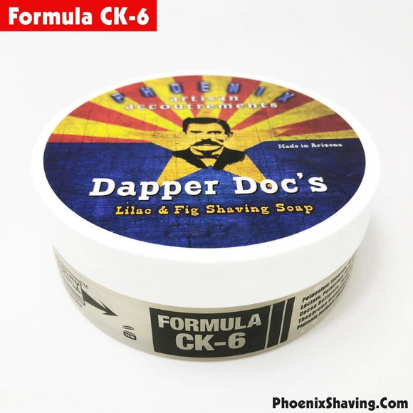 Phoenix Artisan Accoutrements - Dapper Doc's Lilac & Fig - Formula CK-6 Shaving Soap