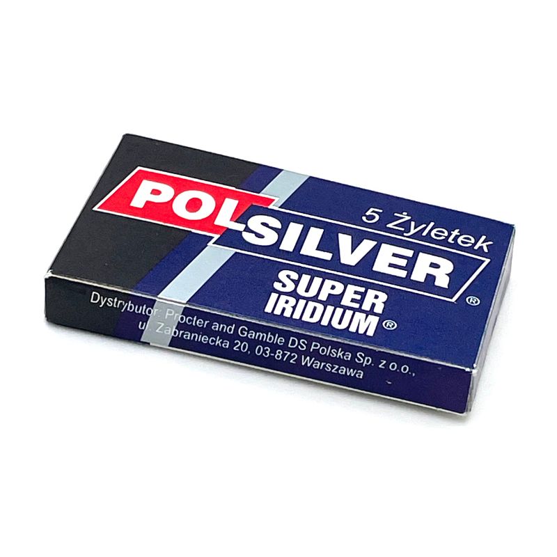 Polsilver - Super Iridium Double Edge Razor Blades - Pack of 5 Blades