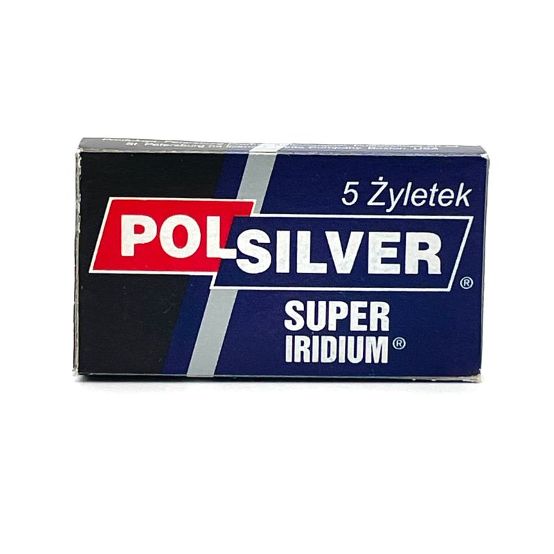 Polsilver - Super Iridium Double Edge Razor Blades - Pack of 5 Blades