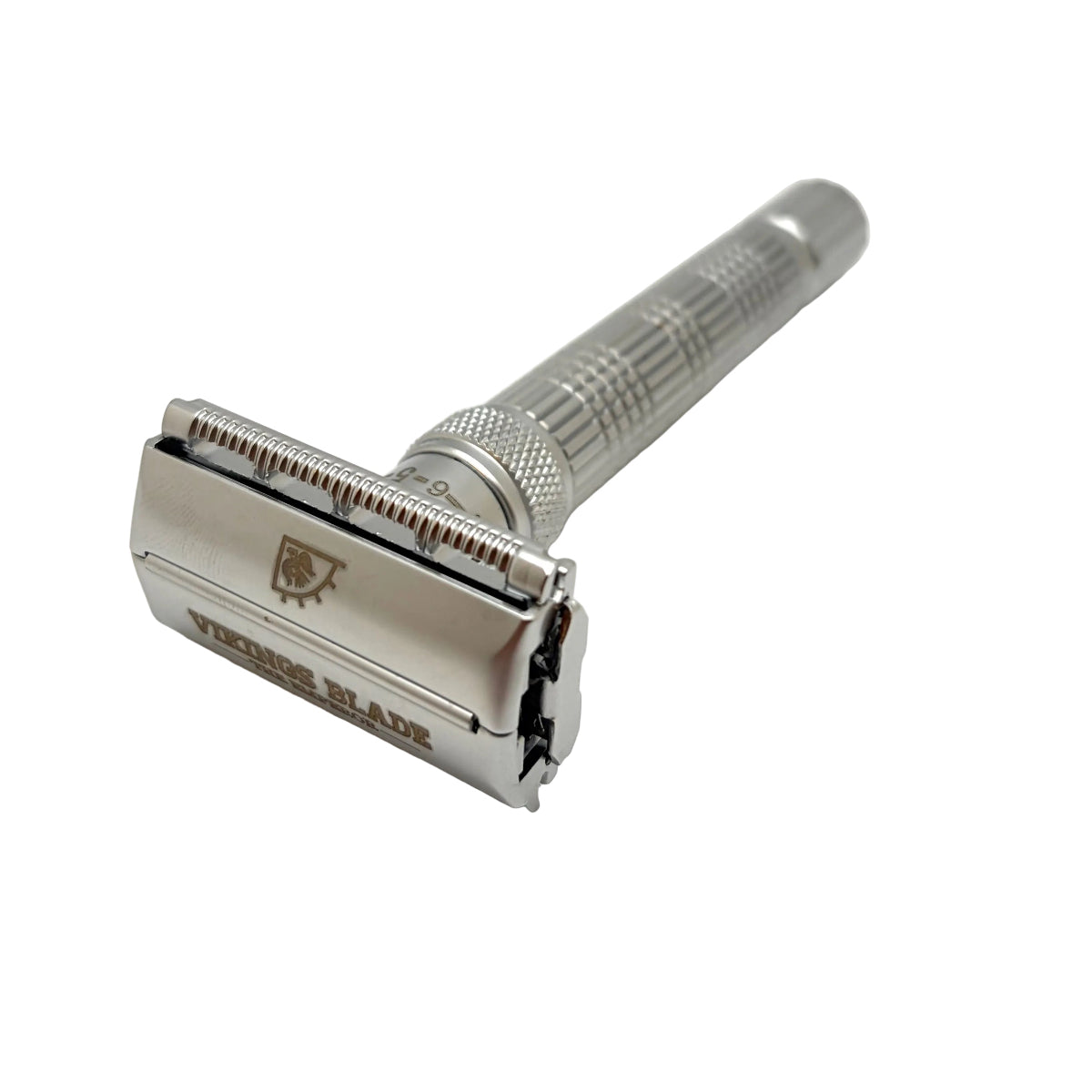 Pre-Owned Vikings Blade The Emperor "Frosted Chrome" Double Edge Safety Razor 