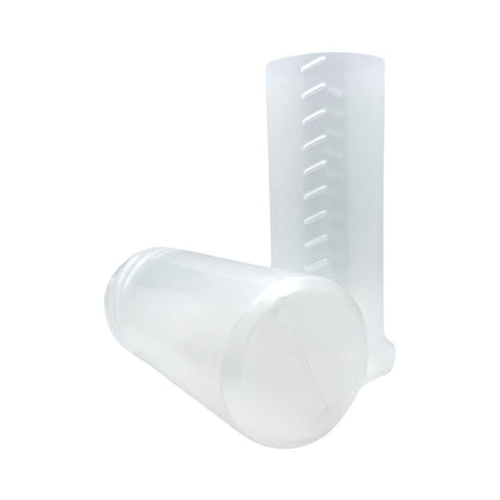 TRC - Clear Frosted Round Shaving Brush Travel Tube