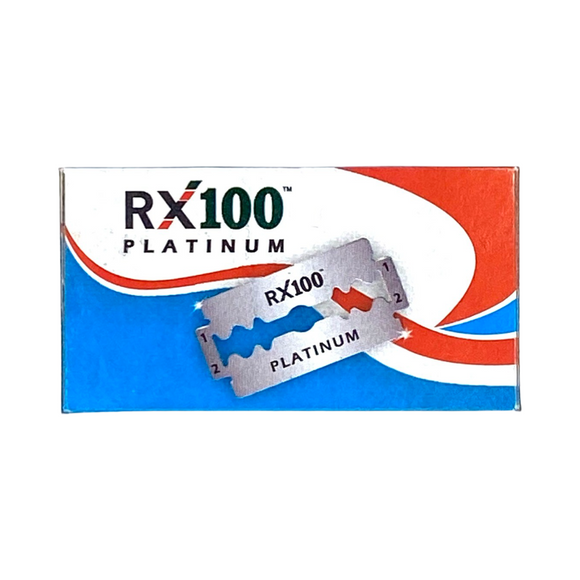 RX 100 - Platinum - Stainless Steel DE Razor Blade