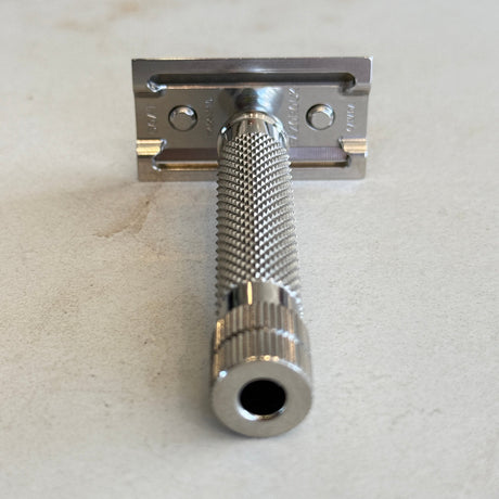 RazoRock - GOAT - 316L Stainless Steel Double Edge Safety Razor - Hollow HD 82mm Handle