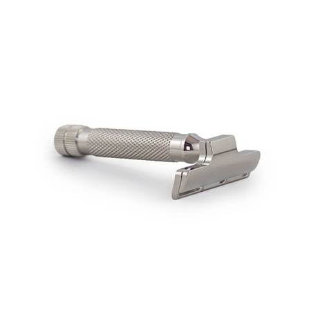 RazoRock - Stainless Steel Hawk V3 - Single Edge Razor - HD Handle