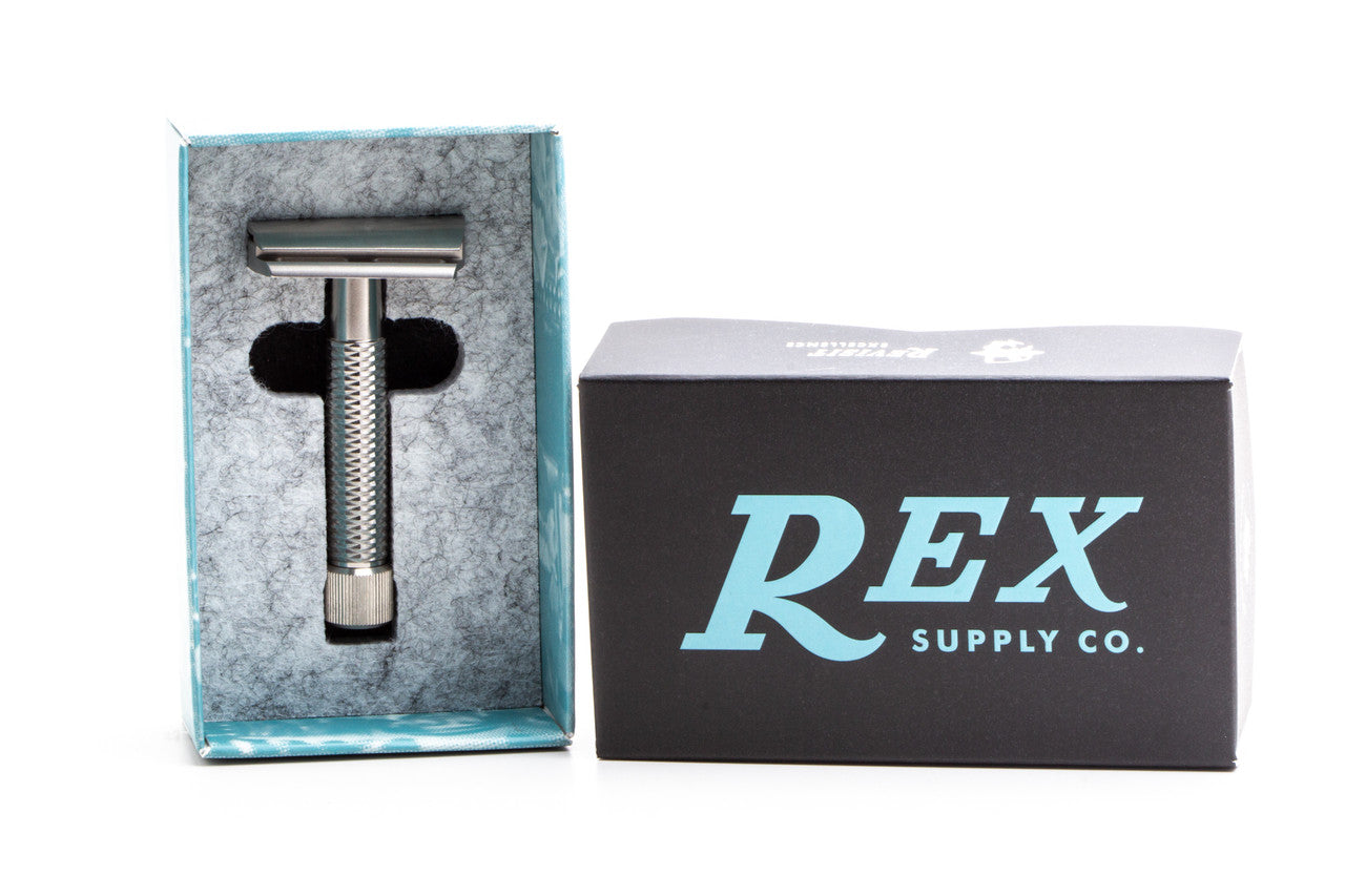 REX SUPPLY CO. 両刃カミソリ　REX SLANT SENTRTY Rex Supply Co. - Sentry Slant - Stainless Steel Double Edge Safety