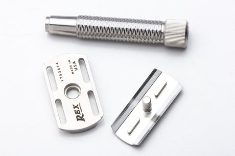 Rex Supply Co. - Sentry Slant - Stainless Steel Double Edge Safety Razor