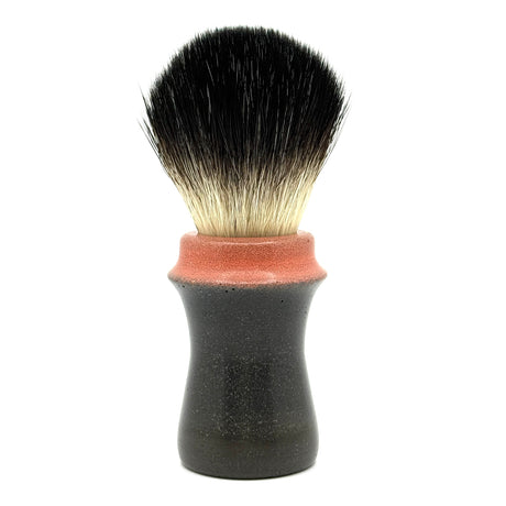 Ritual Shaving - Dark Gray & Peach - Polished Concrete Shaving Brush - 26mm AP Shave Pure Bliss Knot
