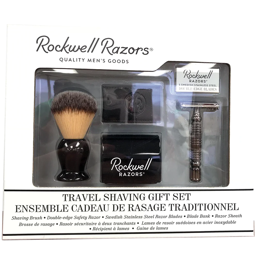 Rockwell Razors - Travel Shaving Gift Set - Gunmetal Razor