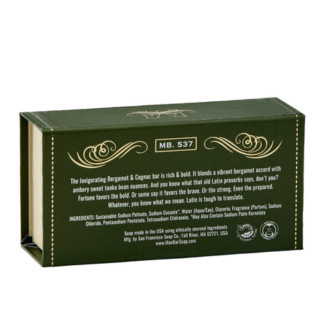 San Francisco Soap Company - MAN BAR® - Invigorating Bergamot Cognac- 10oz