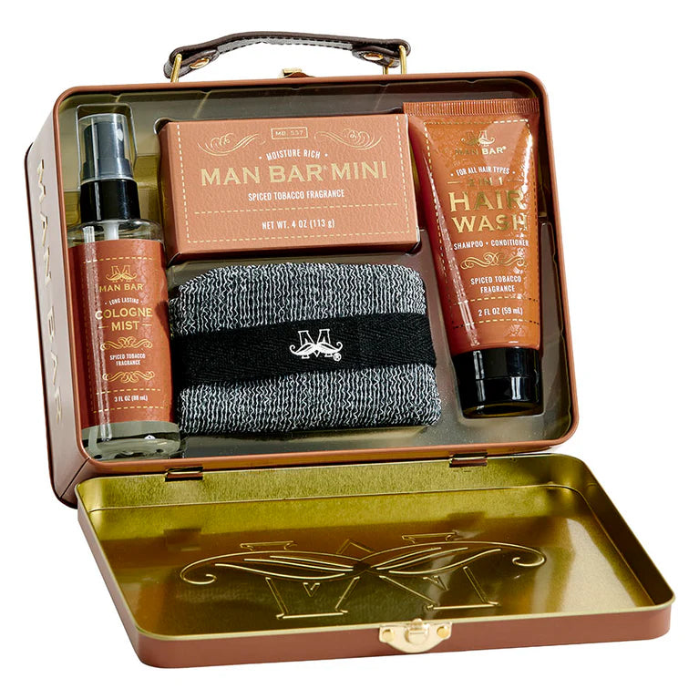 San Francisco Soap Company Man Bar Travel Kit - Spiced Tobacco