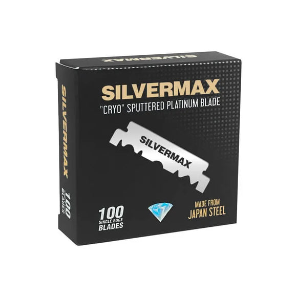 Silvermax - Cryo Sputtered Platinum Half Blades - Saloon Pack - 100 Blades