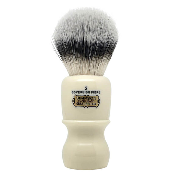 Simpson - Captain 2 Sovereign Grade Synthetic Fibre Shaving Brush - 19mm
