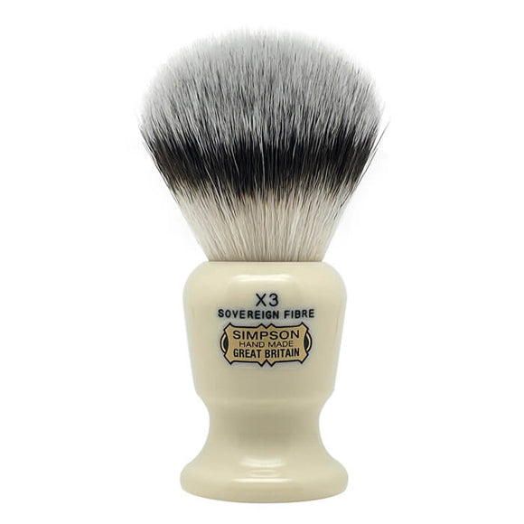 Simpson - Commodore X3 Sovereign Grade Synthetic Fibre Shaving Brush - 24mm