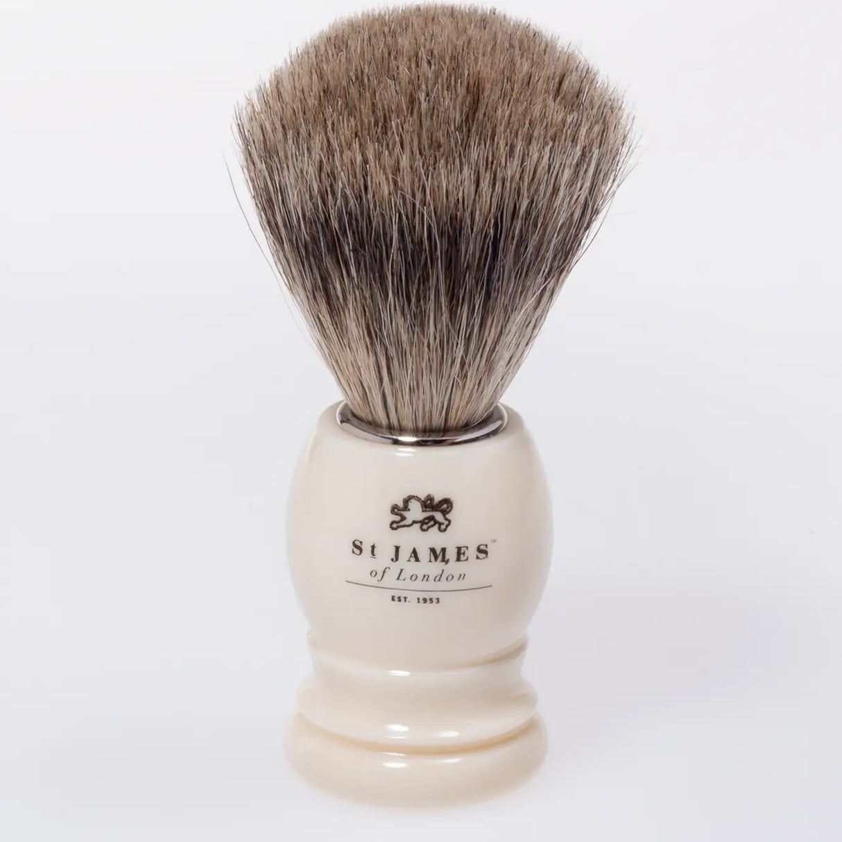 St. James of London - 24mm Super Badger Shaving Brush - Ivory