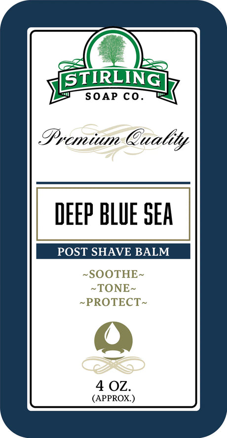 Stirling Soap Company - Deep Blue Sea - Post-Shave Balm - 4oz