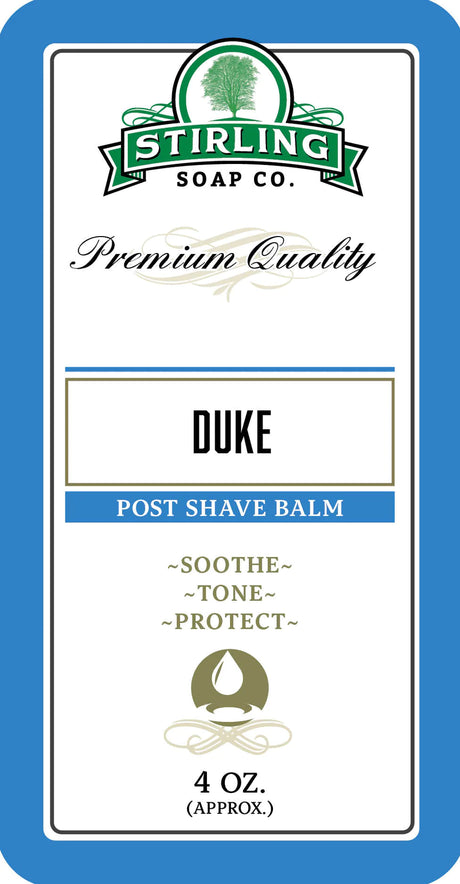 Stirling Soap Company - Duke - Post-Shave Balm - 4oz