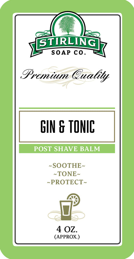 Stirling Soap Company - Gin & Tonic - Post-Shave Balm - 4oz