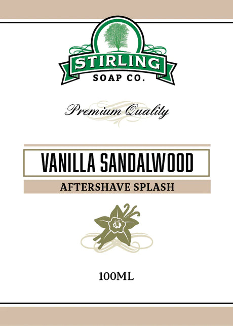 Stirling Soap Company - Vanilla Sandalwood - Aftershave Splash - 100ml