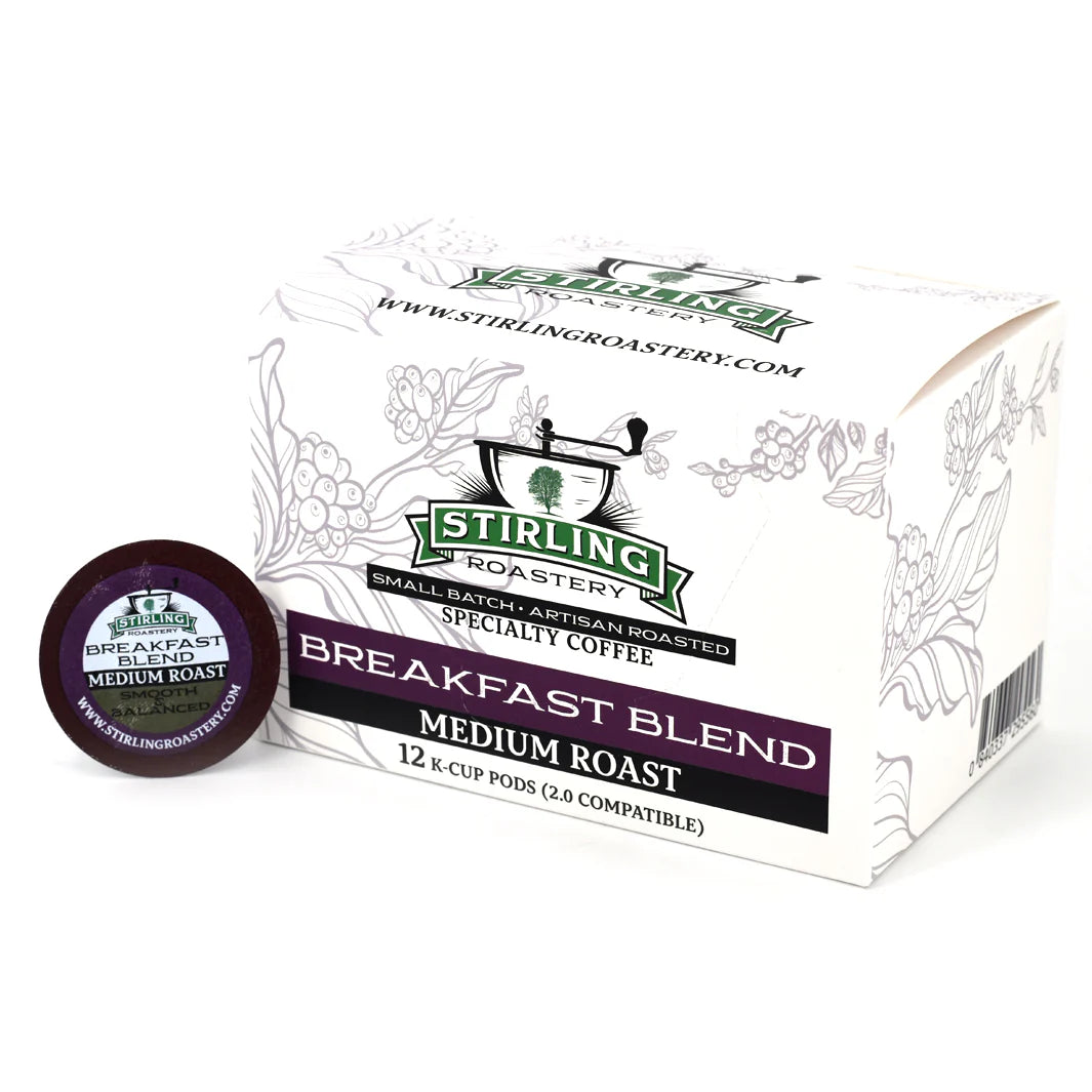 Stirling Roastery - Breakfast Blend - Coffee K-Cups - 12 pack