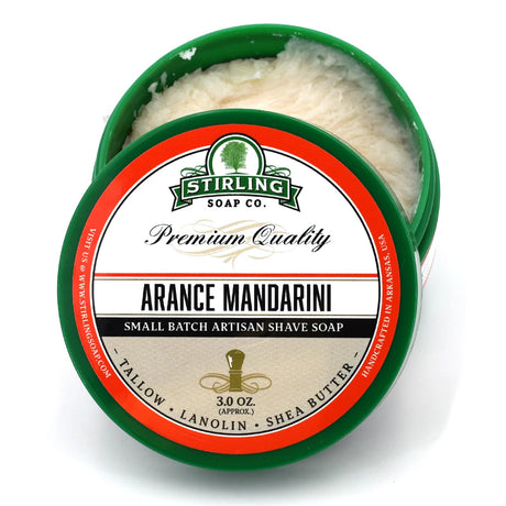 Stirling Soap Company - Arance Mandarini - Shave Soap - 5.8oz