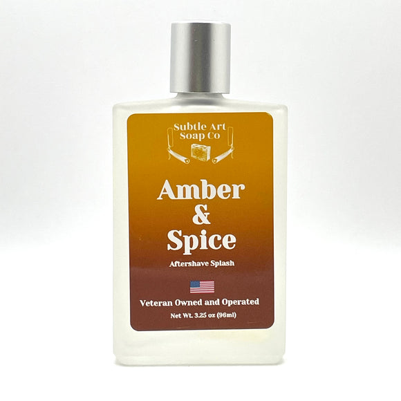 Subtle Art Soap Co. - Amber & Spice - Aftershave Splash - 96ml