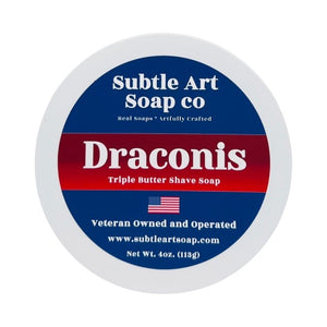 Subtle Art Soap Co. - Draconis - Triple Butter Shave Soap - 4oz