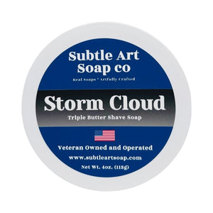 Subtle Art Soap Co. - Storm Cloud - Triple Butter Shave Soap - 4oz