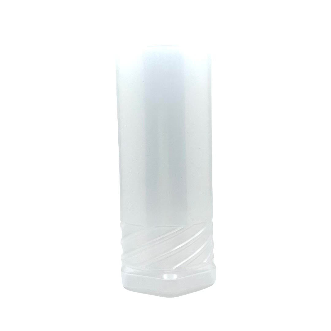 TRC - Clear Frosted Round Shaving Brush Travel Tube