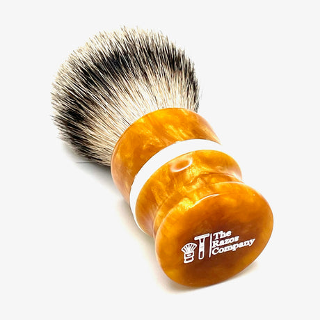 TRC - Manchurian Silvertip Badger Shaving Brush - Mango Marvel Handle - 26mm