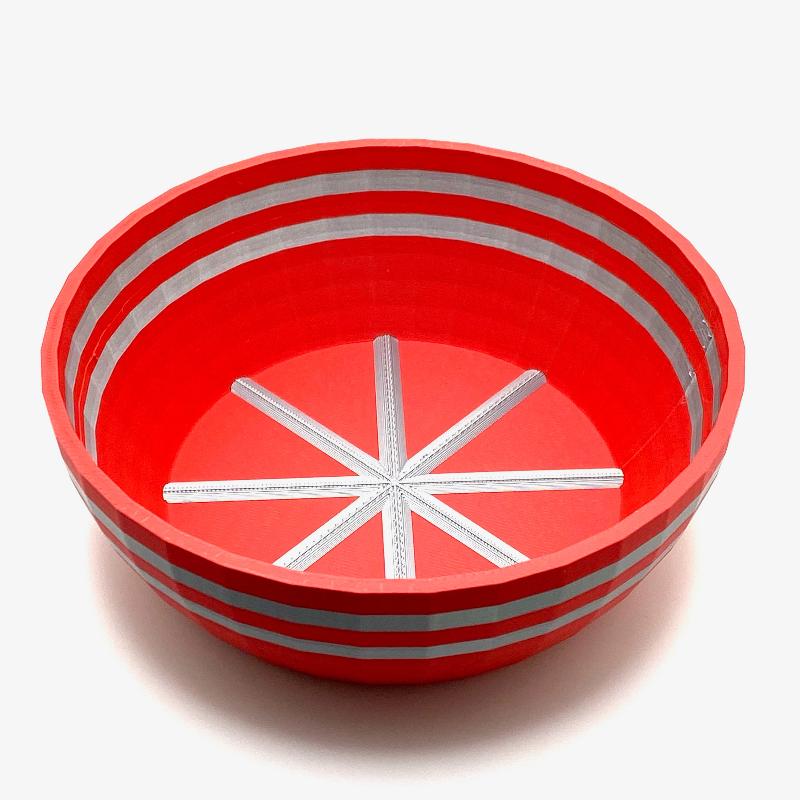 TRC - Unbreakable  Lather Bowl - Red & Silver