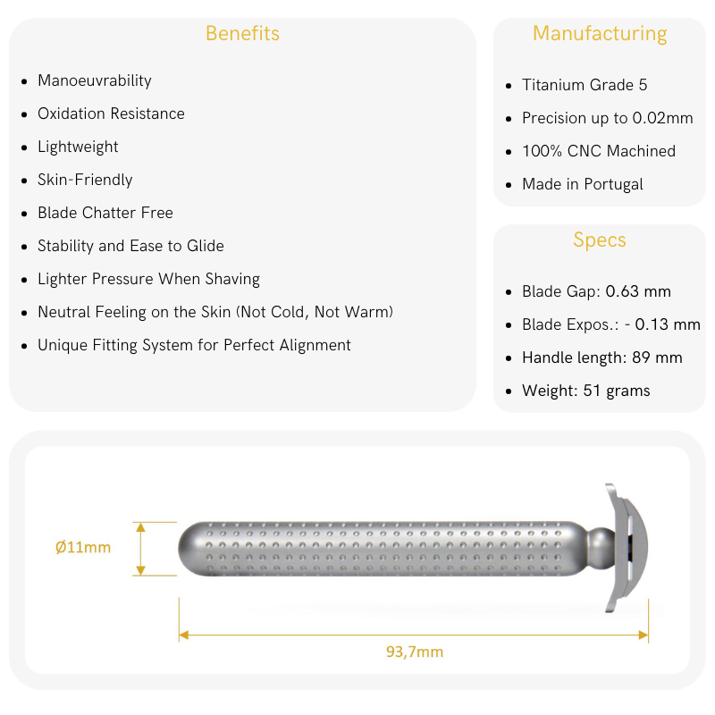 Tatara - Titanium Masamune - Double Edge Safety Razor