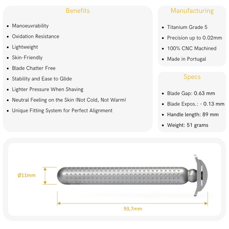 Tatara - Titanium Masamune - Double Edge Safety Razor