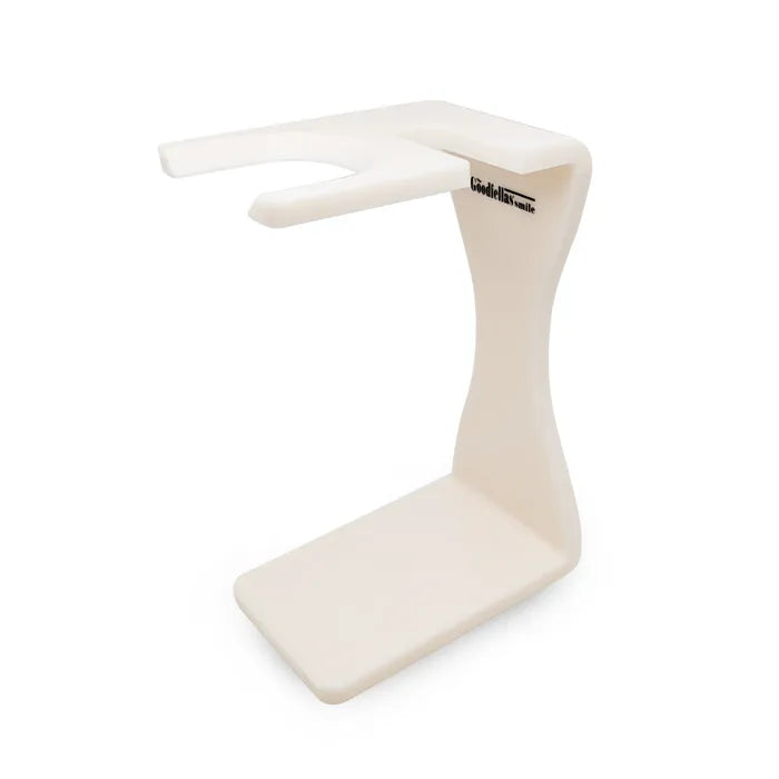 The GoodFellas Smile - Safety Razor and Shave Brush Stand - White