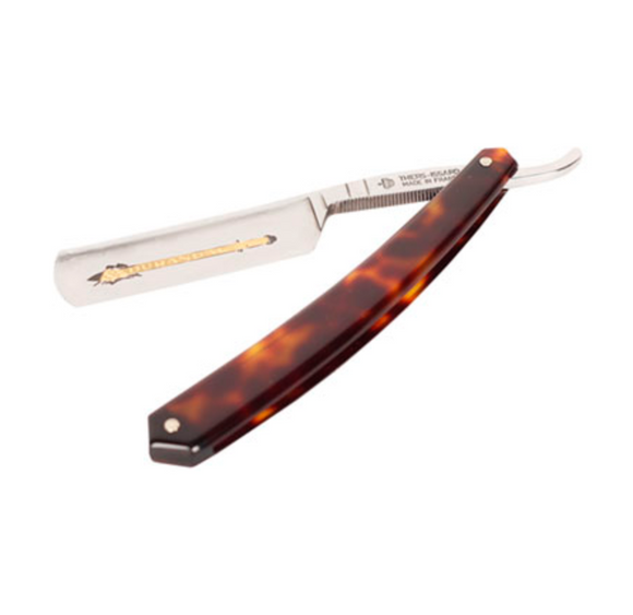 Thiers-Issard - 6/8 Straight Razor Faux Tortoise Shell Durandal - Shave Ready