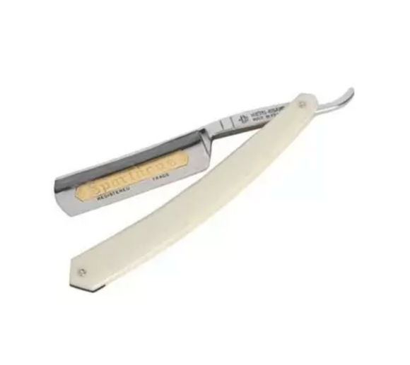 Thiers-Issard - 6/8 Straight Spartacus White Micarta - Shave Ready