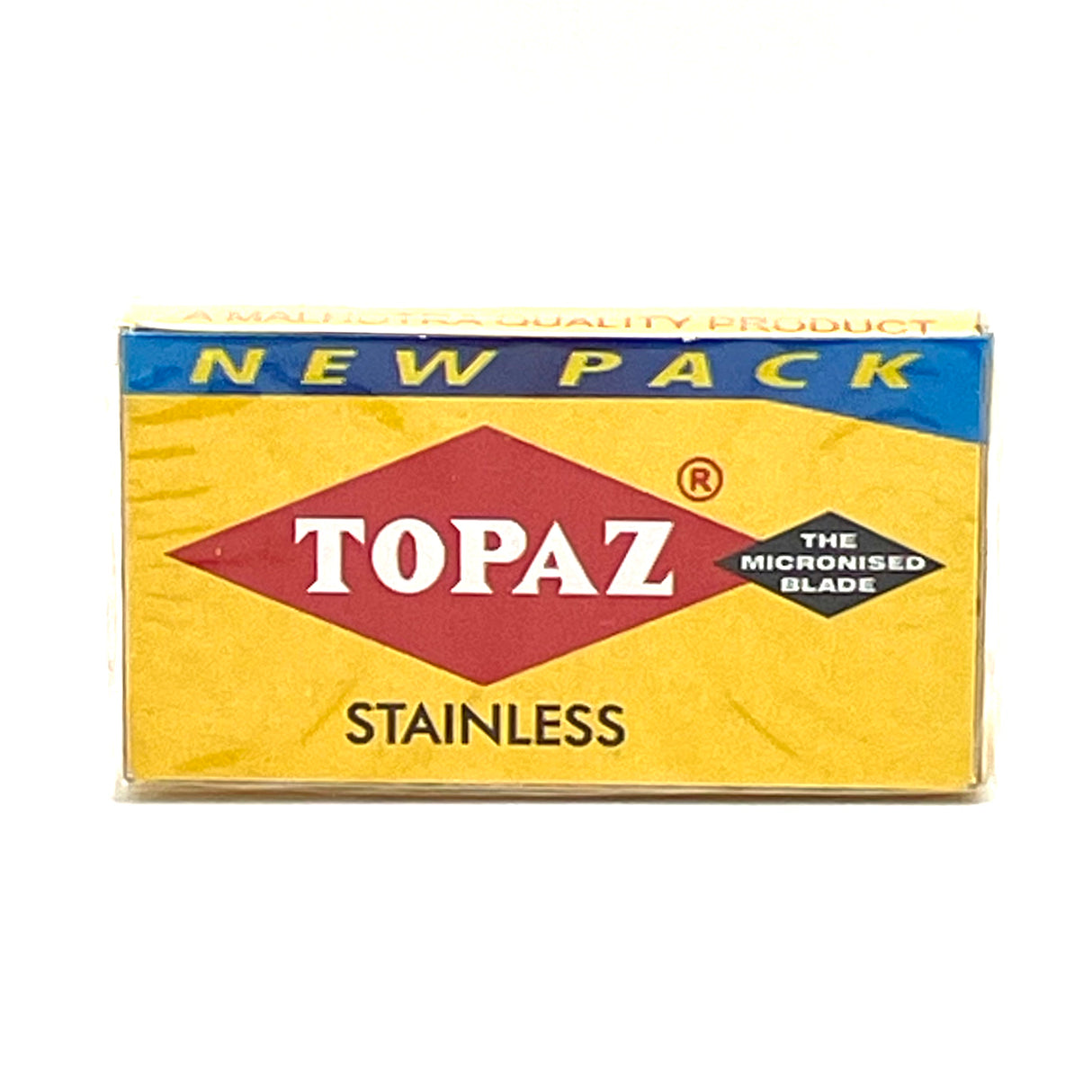 Topaz - Stainless Double Edge Razor Blades - Pack of 5 Blades