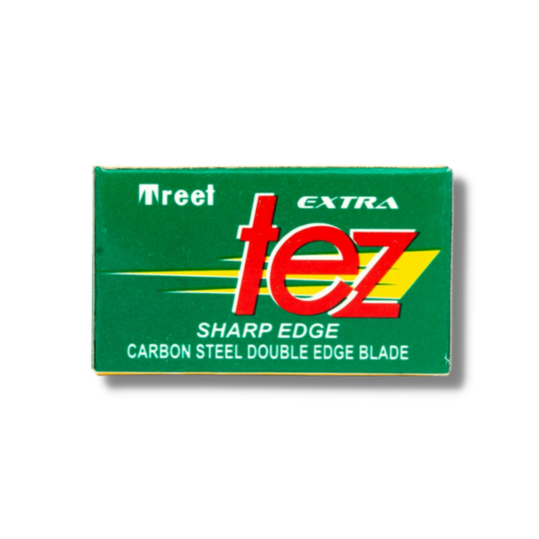 Treet - Tez Double Edge Razor Blades - Carbon Steel - Pack of 10 Blades
