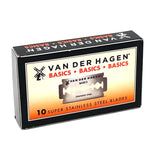 Van Der Hagen - Super Stainless Double Edge Razor Blades - Pack of 10 Blades - Basics