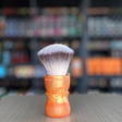 AKA Brushworkx Peach Gold 26mm AK4 Synthetic Fan Knot Matte Shaving Brush