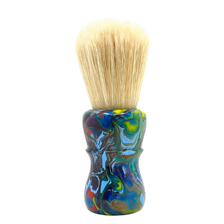 AKA Brushworx - Color Explosion - 26 mm Boar Knot - Resin Handle Shaving Brush