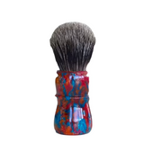 AKA Brushworx - Electric Waves - Raw Doughman Bulb Knot - 26mm Resin Handle