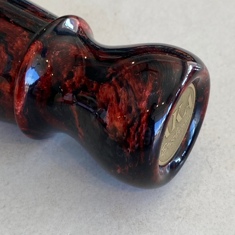 AKA Brushworx - Embers - Raw Doughman Bulb Knot - 26mm Resin Handle