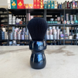 AKA Brushworx Midnight Glossy 26mm Synthetic AK7 Bulb Knot Resin Handle